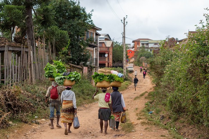 Dorfstrasse in Madagaskar Dorfstrasse in Madagaskar